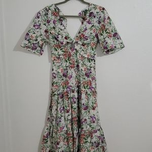 Zara Floral Dress Size Medium